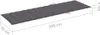 vidaXL Coussin pour bain de soleil anthracite 200x70x3 cm Voir les images du produit 12