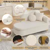 Merax: chaise longue con vano portaoggetti e struttura in Anteprima dell’immagine prodotto 6