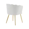 A white chair with gold legs on a white background. Náhled obrázku produktu