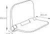 Aqualine DINO Duschklappsitz 37,x29,5cm, Weiß Produktbild-Vorschau 4