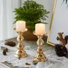 2er Set Kerzenständer Metall, Gold - Kerzenhalter für Produktbild-Vorschau 3