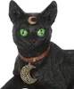 Liegende Katze mit Halbmond & Mond Halsband 29cm Produktbild-Vorschau 3