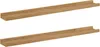 Two wooden shelves are shown against a white background. Produktbild-Vorschau