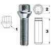 1x Radschraube M15x1.25 , Gewindelänge: 45mm, Kegelbund, Produktbild-Vorschau 2