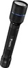 A black Varta flashlight with a blue accent ring, shown against a white background. Produktbild-Vorschau