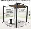 Pavillon Gartenpavillon 3x3m braun GISEH UV-Schutz Produktbild-Vorschau 5