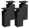 4er Set sossai moderne Möbelfüße in Schwarzmatt 120mm Produktbild-Vorschau 1