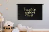 MuchoWow® Wandteppich Wandbehang Zitat - Vertrauen - Gold Produktbild-Vorschau 3