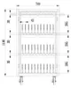 Techly I-cabinet-30DUTY Carrello/armadio portatile per la Anteprima dell’immagine prodotto 2