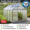 BRAST Gewächshaus Aluminium mit Fundament | 310x190x195cm | Produktbild-Vorschau 8