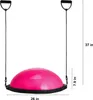 SucceBuy Halb-Gymnastikball-Trainer, 26 Zoll Balance Ball, Produktbild-Vorschau 8