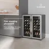 Chladnička na víno Klarstein Vinamour 2 zóny - 36 lahví, Náhled obrázku produktu 3