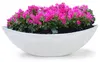 Große Vintage Outdoor Pflanzschale oval 55 cm hell-grau Produktbild-Vorschau 1