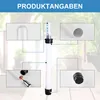 A product image showing a water level indicator for plants, with close-up insets highlighting different parts of the product and its components. The background is blurred and shows plants and windows, suggesting an indoor or outdoor gardening context. Produktbild-Vorschau