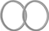 Two interlocking gray rings on a white background. Náhľad obrázku produktu