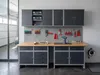 Set armadio da garage per officina, 6 pezzi, 240 cm - Anteprima dell’immagine prodotto 12