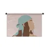 MuchoWow® Wandteppich Wandbehang Sommer - Frau - Kopftuch - Produktbild-Vorschau 1
