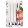 Excellent Houseware Rvs Rietjes Met Lepel 4 Stuks + Produktbild-Vorschau 3
