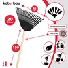 KOTARBAU® Laubrechen Kunststoff 45 cm mit Stiel Laubbesen Produktbild-Vorschau 5