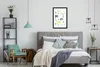 MuchoWow® MuchoWow® Gerahmtes Poster Zebra - Kaktus - Weiß Produktbild-Vorschau 5
