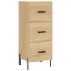 The Living Store Sideboard Sonoma-Eiche 34,5x34x90 cm Produktbild-Vorschau 2