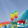 Magnetické kostky se závodní dráhou 63 el. - Vzdělávací Náhled obrázku produktu 4