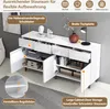 Merax Sideboard brillant, commode avec 4 tiroirs, 2 portes Voir les images du produit 2
