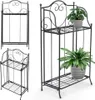 Zweistöckiger Blumenkasten aus schwarzem Metall Produktbild-Vorschau 10