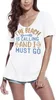 Damen Grafik T-Shirt V-Ausschnitt Der Strand ruft und ich Produktbild-Vorschau 1