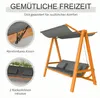 Outsunny Hollywoodschaukel mit Bettfunktion 3-Sitzer mit Produktbild-Vorschau 6