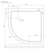 LuxeBath Duschwanne 90x90 cm Weiß mit Ablaufgarnitur, Produktbild-Vorschau 7