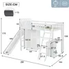 Flieks Etagenbett 90x200cm mit Kleiderschrank, Kinderbett Produktbild-Vorschau 7