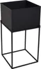 LOFT42 Flora Pflanzgefäß quadratisch – Metall – Schwarz Produktbild-Vorschau 1
