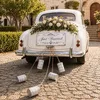 Blechdosen Set 5-tlg Just Married weiss für ans Auto Produktbild-Vorschau 2