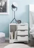 Brüxxi Komoda Jery, 50 cm, bílá Náhled obrázku produktu 5