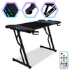 Bettizia Gaming Table LED 120cm x 60cm, Gamer Desk Gancio Anteprima dell’immagine prodotto 1