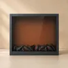 Kominek dekoracyjny LED, metalowy, 10 x 41 x 35 cm Podgląd zdjęcia produktu 3