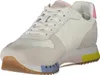 A single white sneaker with colorful accents is shown from the side. Produktbild-Vorschau