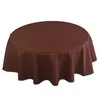 Tischdecke Fleckenresistente  Braun Rund 120 cm Produktbild-Vorschau 1