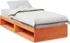 Tagesbett ohne Matratze Wachsbraun 100x200 cm Massivholz Produktbild-Vorschau 1