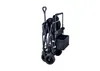 A black foldable outdoor wagon with extra-wide off-road tires is shown against a white background. Produktbild-Vorschau