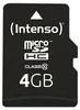 Intenso 4GB microSDHC Class 10 + adapter SD Podgląd zdjęcia produktu 1