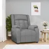 vidaXL Relaxsessel Hellgrau Stoff Produktbild-Vorschau 2
