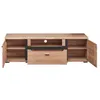 Fernsehtisch Lowboard mit Esche Massivholzfront STAVEN-36 Produktbild-Vorschau 2