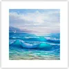 Poster - Poster ohne Rahmen - Meer Welle Möwe - 30x30 cm - Produktbild-Vorschau 1