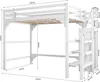 Hochbett mit Stufen und Kleiderschrank, Platzsparend mit Produktbild-Vorschau 2