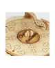 A close-up view of a wooden 3D puzzle gramophone. Podgląd zdjęcia produktu