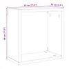 Nástenné poličky v tvare kocky 4 ks 30x15x30cm kompozitné Náhľad obrázku produktu 9