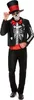 Costume da uomo scheletro, tema "Dia de los Muertos", Anteprima dell’immagine prodotto 1