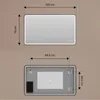 ARTFORMA LED Badspiegel rechteckig 120x70 cm silber mit Produktbild-Vorschau 3